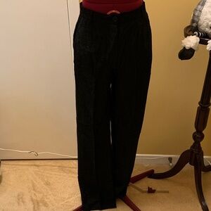 Boss by Hugo Boss Black Brocade Pants Vintage